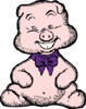 Smiling Pig Clip Art